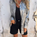 Damen Langarmshirt mit Tasche