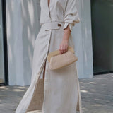 Jeanette | Maxikleid mit V-Ausschnitt