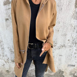Olivia - Lange Strickjacke Mit Kapuze