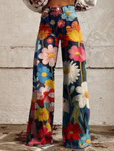MARIANNE FARBIGE BREIT GESCHNITTETE HOSE