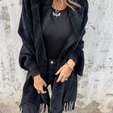 Hannah - Eleganter Langärmeliger Wickelpulli