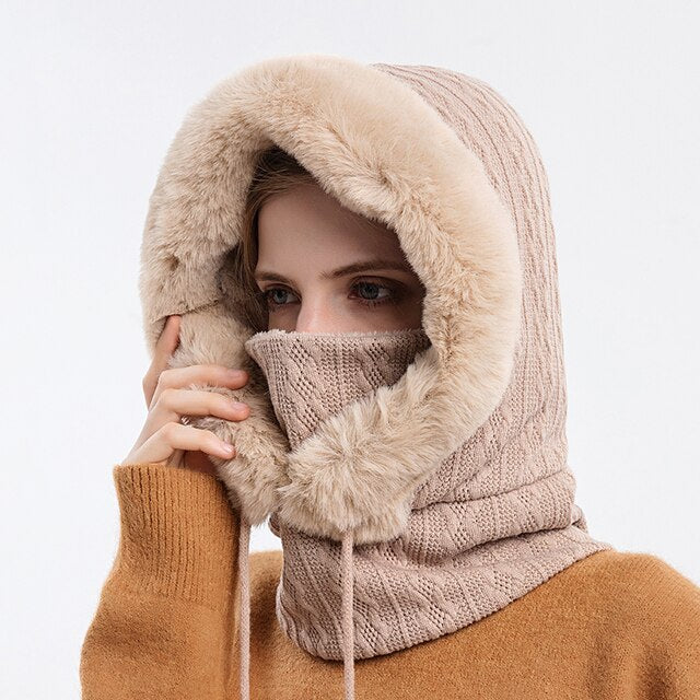 Multifunktionaler Hoodie mit Kordelzug