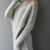 Emma  - Grauer Pullover Für Damen In Übergrößen