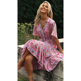 Juul™ Landhaus Ibiza Stil Kleid Lang