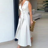 Amancia | Midi-Kleid mit V-Ausschnitt