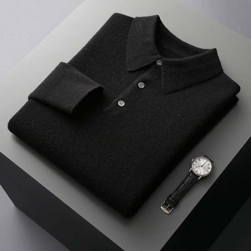 Tobias™ | Kaschmir Polo Business Pullover