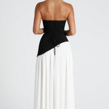 Damen Maxi Kleid mit Seitenschlitz