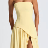 Damen Maxi Kleid mit Seitenschlitz