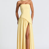Damen Maxi Kleid mit Seitenschlitz
