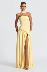 Damen Maxi Kleid mit Seitenschlitz