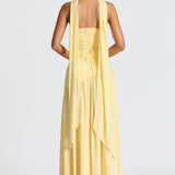 Damen Maxi Kleid mit Seitenschlitz