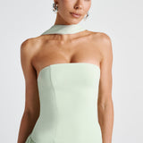 Damen Maxi Kleid mit Seitenschlitz