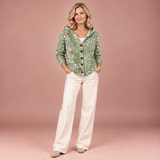 Martha | Bequemer Strickcardigan mit Kapuze