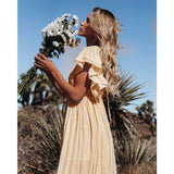 Solana | Maxi Ibiza Kleid in Creme
