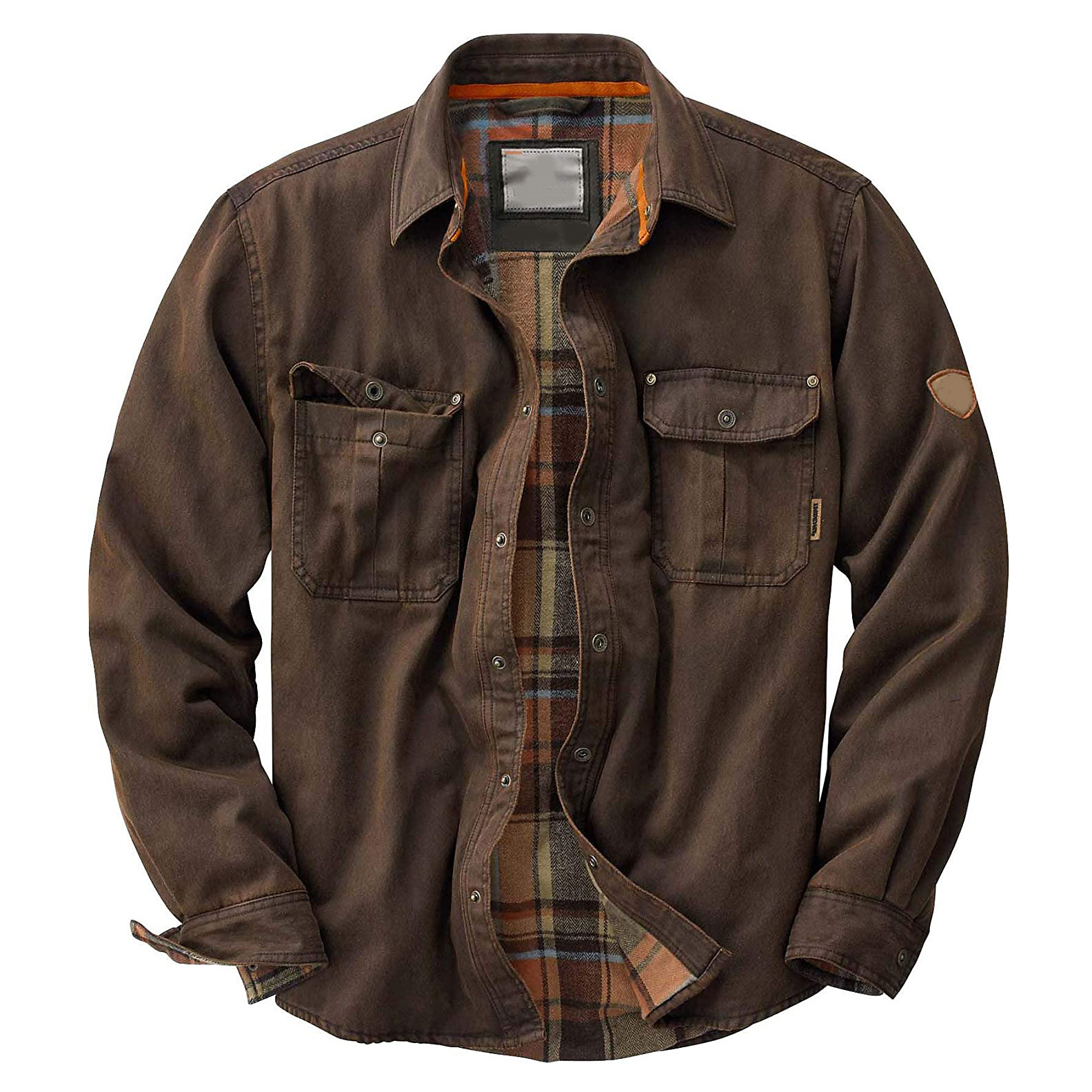 Herren Langarmjacke mit Knöpfen und Taschen