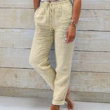 Jamie | Damen Hose mit Kordelzug und Taschen
