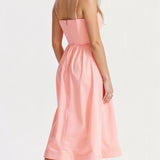 Rose | Schickes ärmelloses Midi-Kleid für Frauen