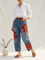 Sophia - Elegante Blumenhose