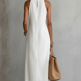 Jimena - Midi-Kleid mit stylischem Mao-Kragen
