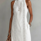 Jimena - Midi-Kleid mit stylischem Mao-Kragen