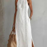 Jimena - Midi-Kleid mit stylischem Mao-Kragen