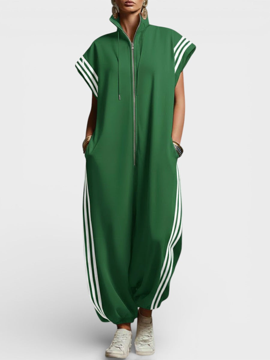 Valentina | Jumpsuit mit Reißverschluss am Hals