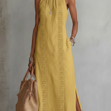 Jimena - Midi-Kleid mit stylischem Mao-Kragen