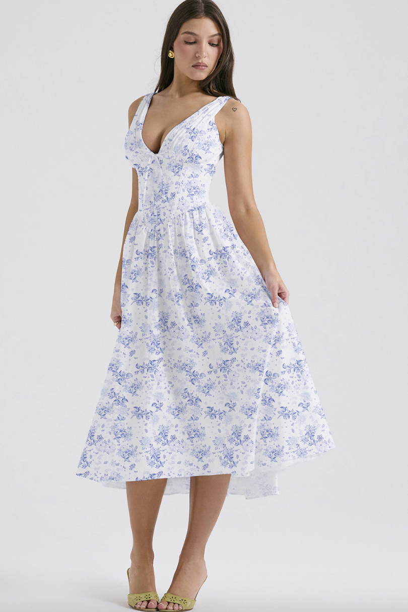 Aeliana - Elegantes, schmeichelhaftes Sommerkleid