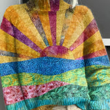 Noortje - Fröhlicher Bunter Rollkragenpullover