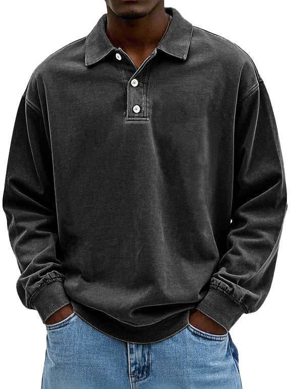William™ - Vintage Langarm-Polo