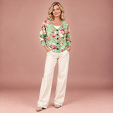 Rose | Bequemer Strickcardigan mit Knöpfen