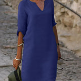 Lola - Lässiges V-Ausschnitt-Kleid