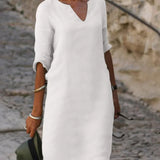 Josette™ - Elegantes Kleid mit V-Ausschnitt