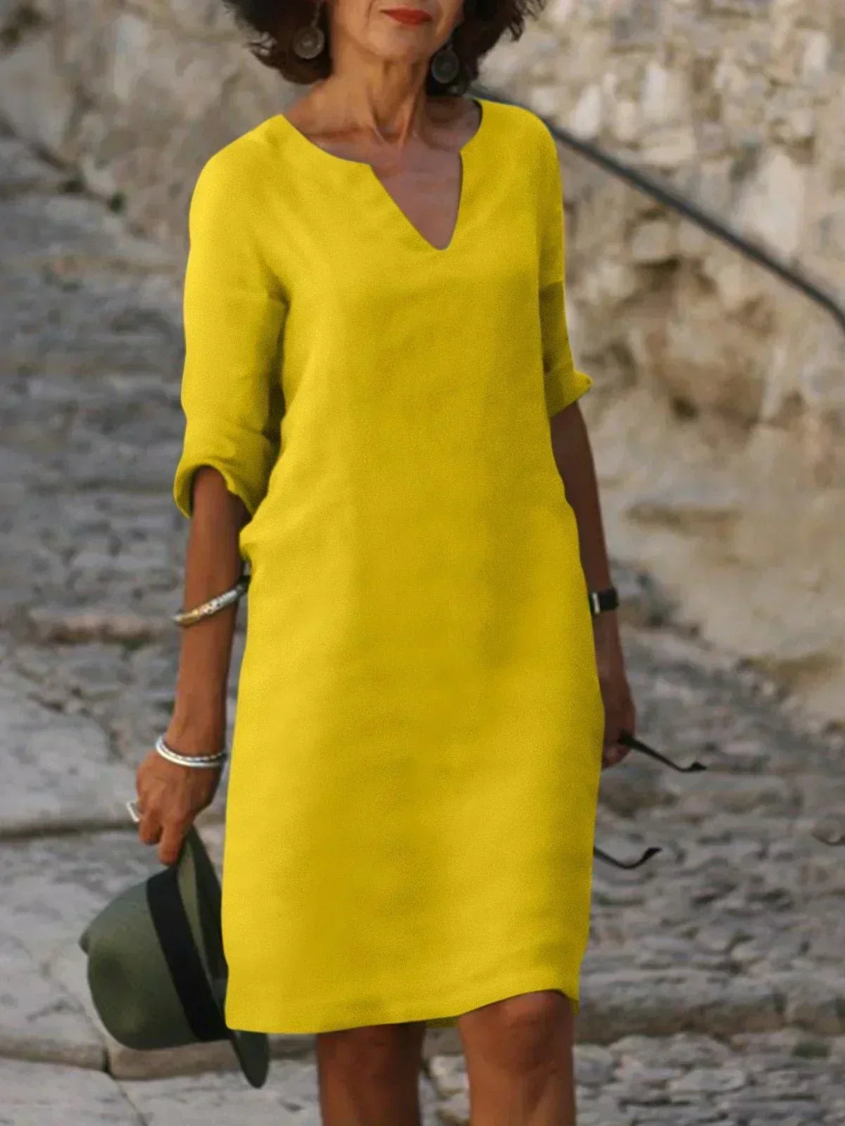 Josette™ - Elegantes Kleid mit V-Ausschnitt