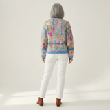 Silke | Vest met kleurrijk bloemenpatroon