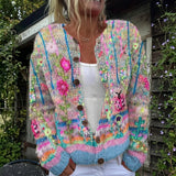 Silke | Vest met kleurrijk bloemenpatroon