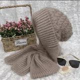 Mütze-und-Schal-Set für Damen