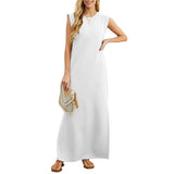 Maliya - Ärmelloses lässiges Maxikleid
