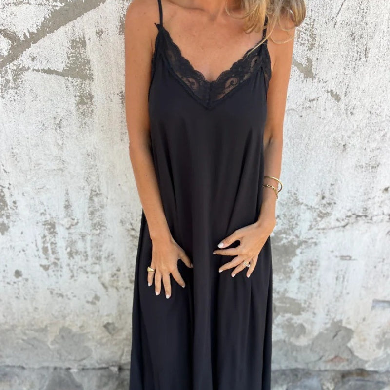 Ria™ - Elegantes V-Ausschnitt Kleid