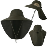 Damen UV-Schutz Sonnenhut mit Netz und Kordelzug – Freja