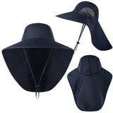 Damen UV-Schutz Sonnenhut mit Netz und Kordelzug – Freja