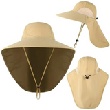 Damen UV-Schutz Sonnenhut mit Netz und Kordelzug – Freja