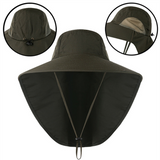 Damen UV-Schutz Sonnenhut mit Netz und Kordelzug – Freja