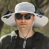 Sonnenenergie-Hut mit Ventilator und UV-Schutz