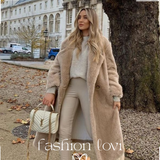 Zoe - Langer Teddymantel