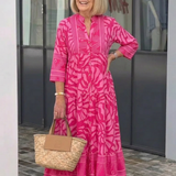 Marielle | Knopf-Front Midi-Kleid