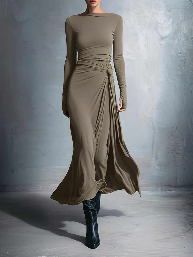 Vittoria ❘ Maxikleid mit seitlichem Knoten