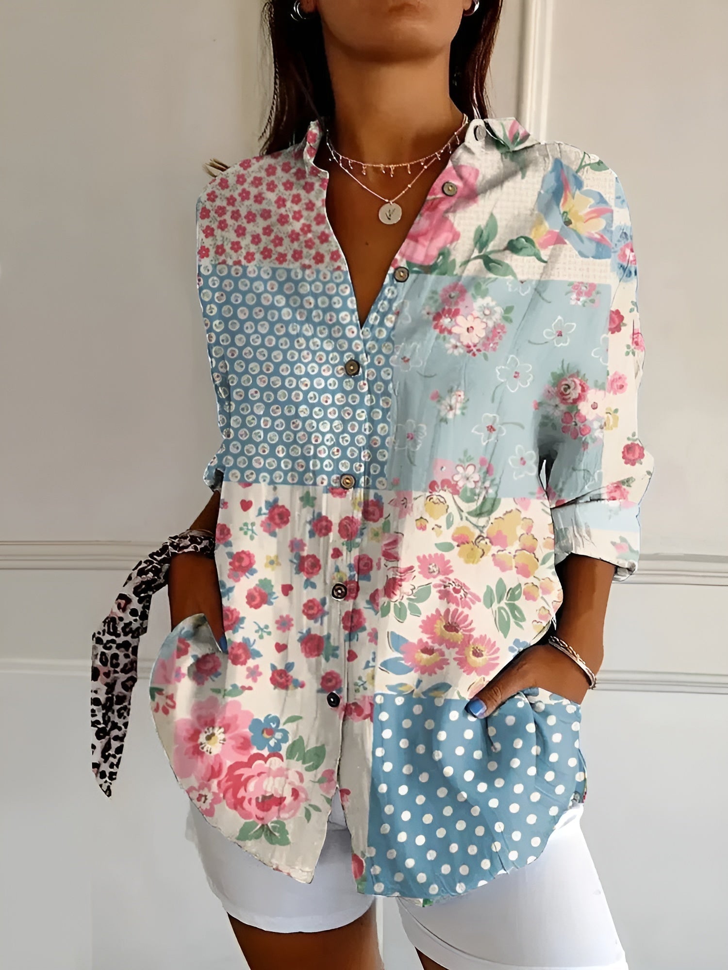 Avril™ | Schicke Bluse mit verspielten Drucken