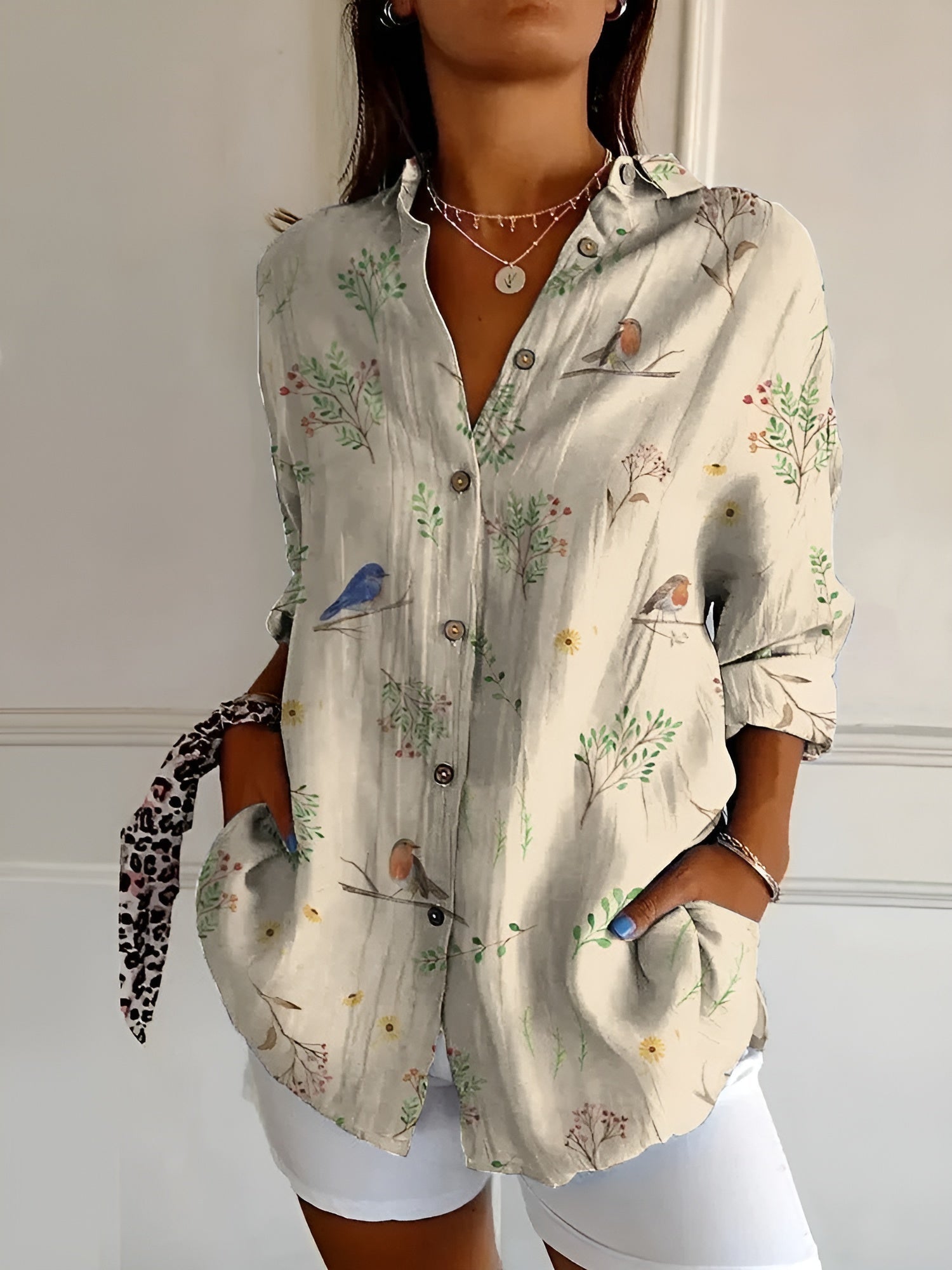 Avril™ | Schicke Bluse mit verspielten Drucken