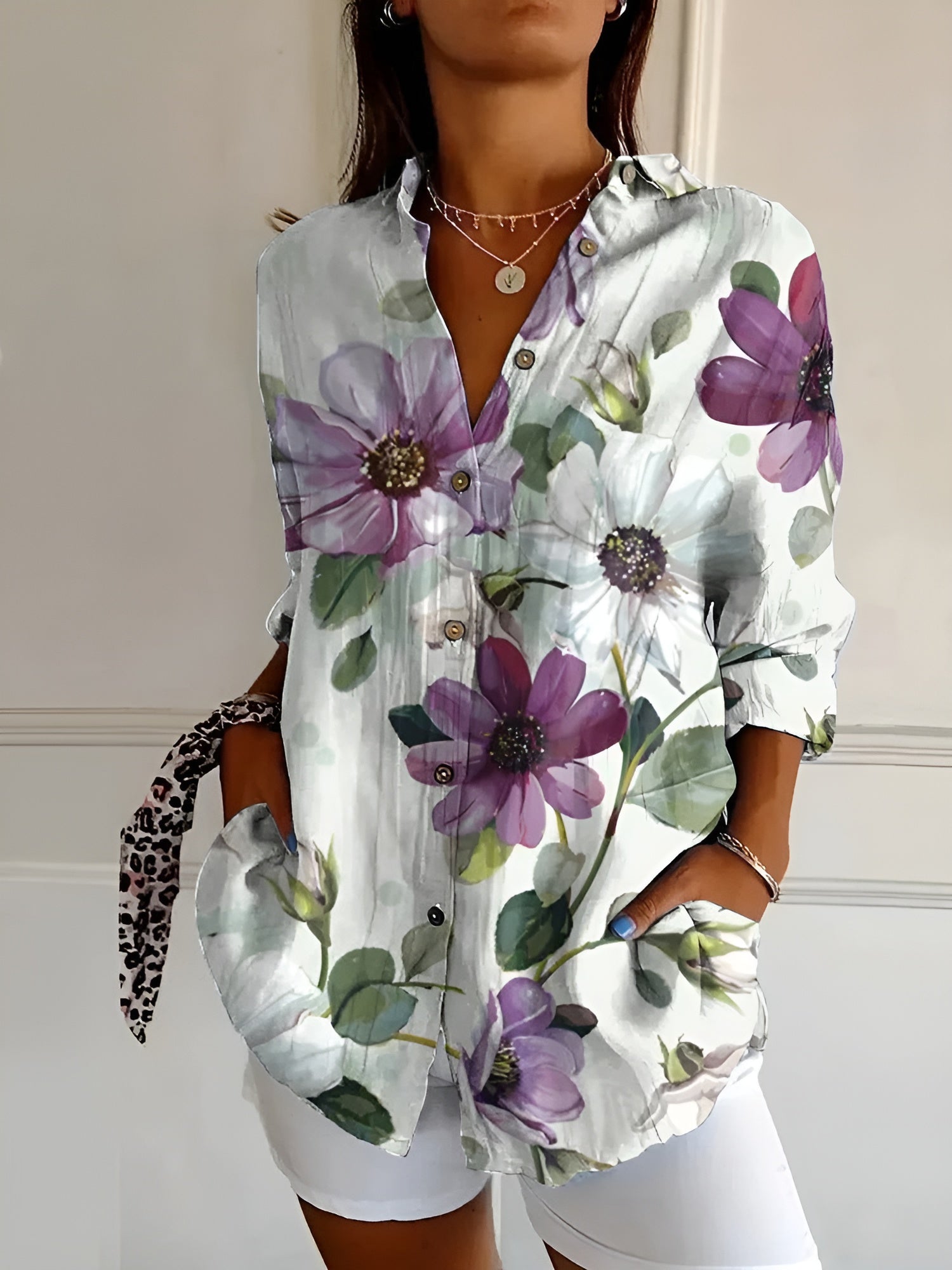 Avril™ | Schicke Bluse mit verspielten Drucken